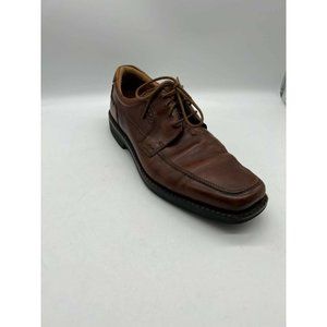 Ecco Mens Oxfords Shoes Brown Moc Toe Lace Up Low Top Leather 11 EUR 45